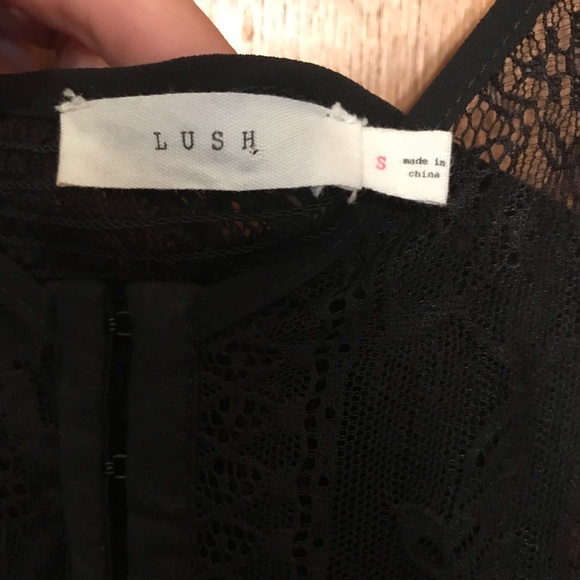 LUSH Sheer black lace maxi - Picture 3 of 5